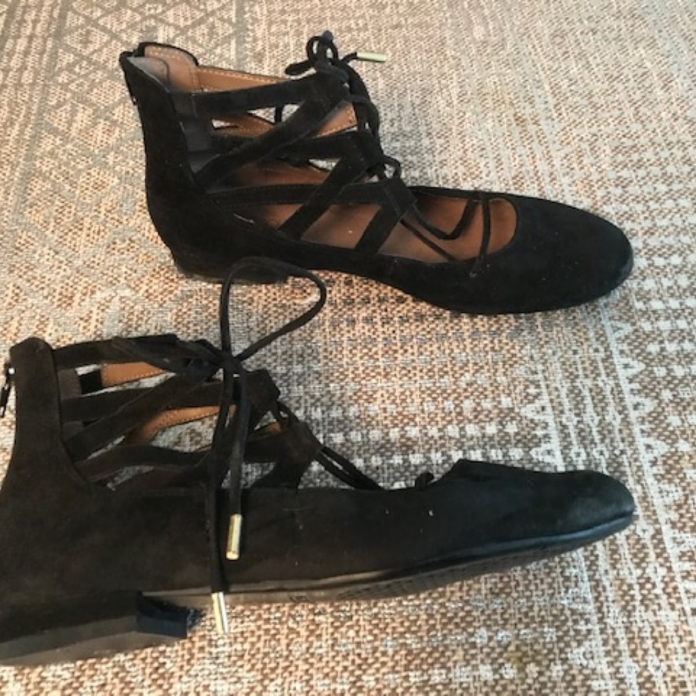 Aerosoles suede lace-up shoes